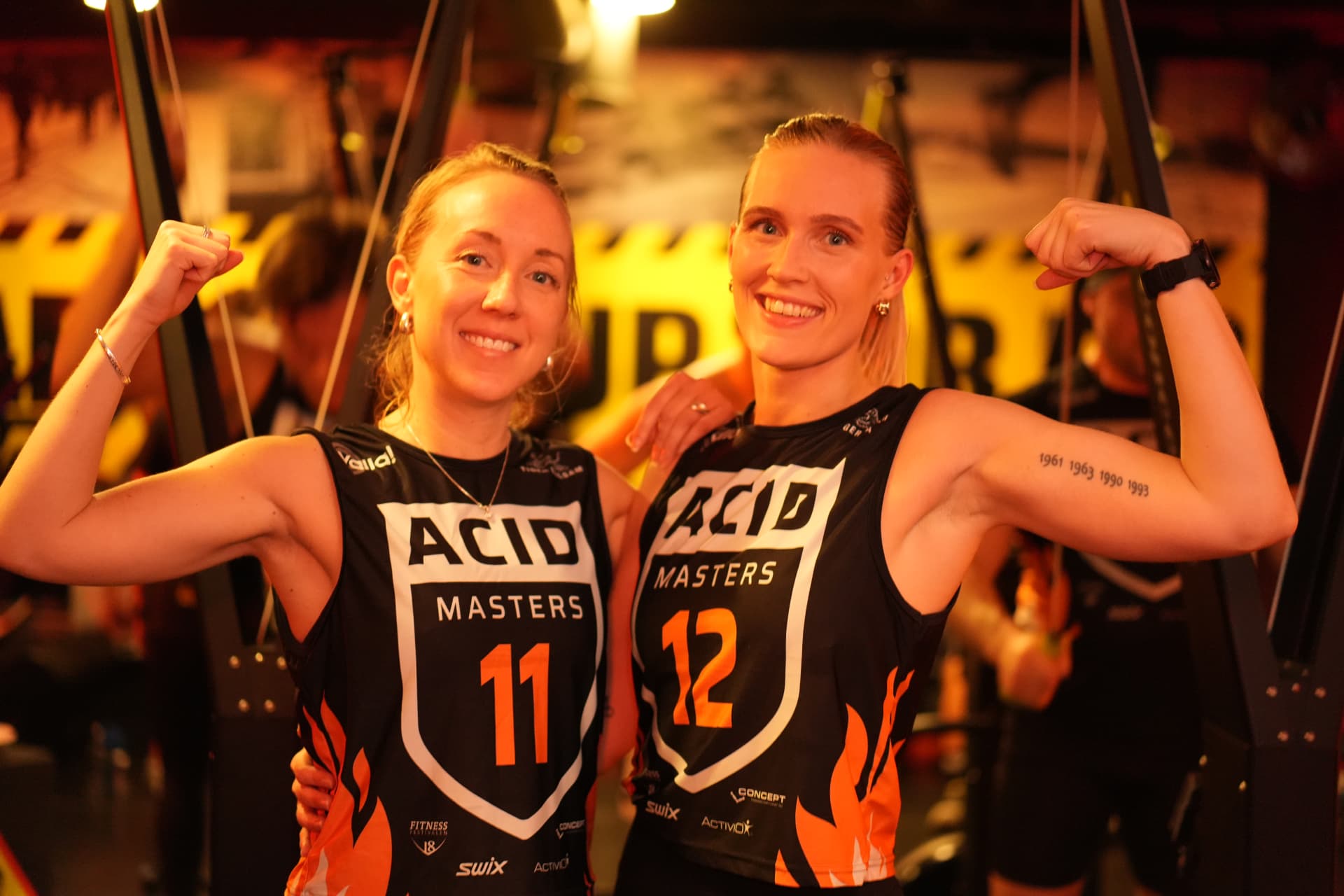 Deltagare i Acid Training-tröjor efter ett lopp i Stockholm
